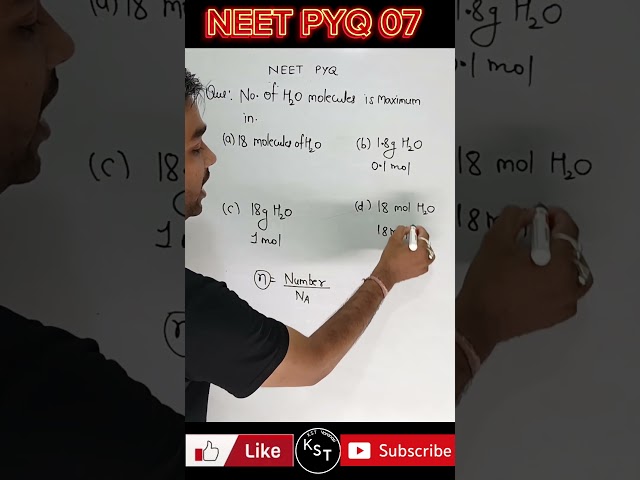 @K.S.TMed-Jee | Some basic concepts of chemistry class 11| Mole concept Class 11 Chemistry| neet pyq