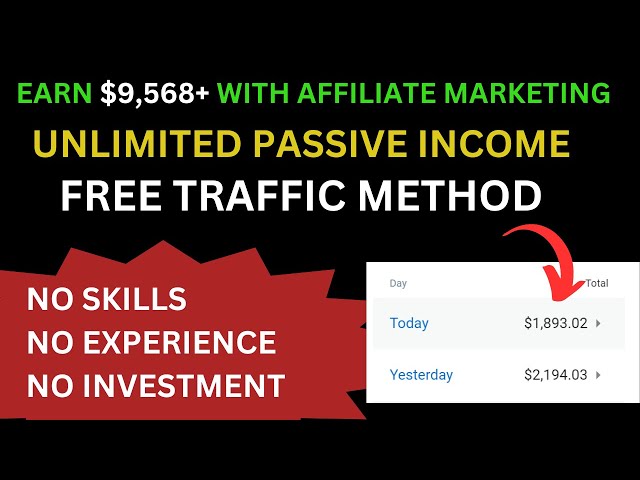 *NEW!!* Get Paid $200+ EVERY 10 Minutes FROM Affiliate Marketing (Make Money Online 2024)Income Tips