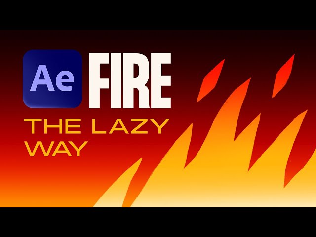 Animating Fire in After Effects  Quick & Easy!