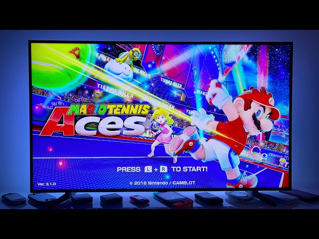 Mario Tennis Aces | Switch OLED dock gameplay on 4K TV