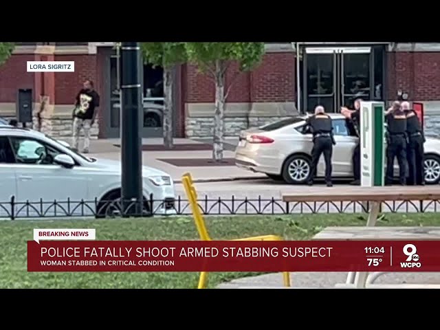 1 dead after Cincinnati police shoot stabbing suspect in front of Music Hall