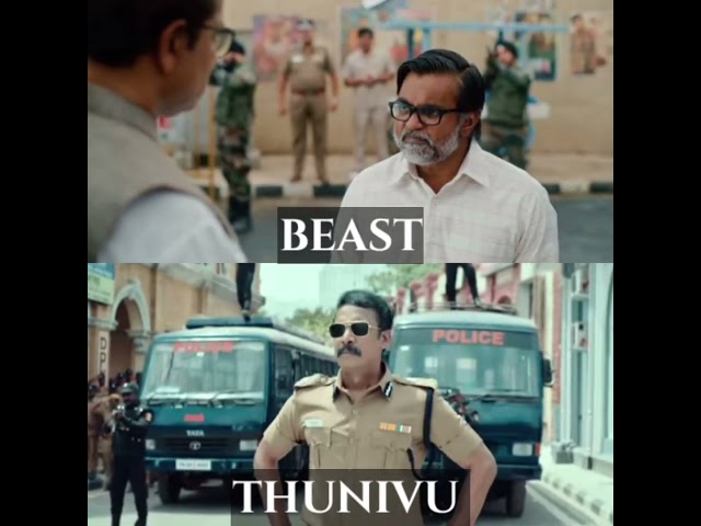 BEAST VS THUNIVU MOVIE 🍿#shorts I KB FUN #beast #thunivu #thalapathy #ak #movie #kbfun #video