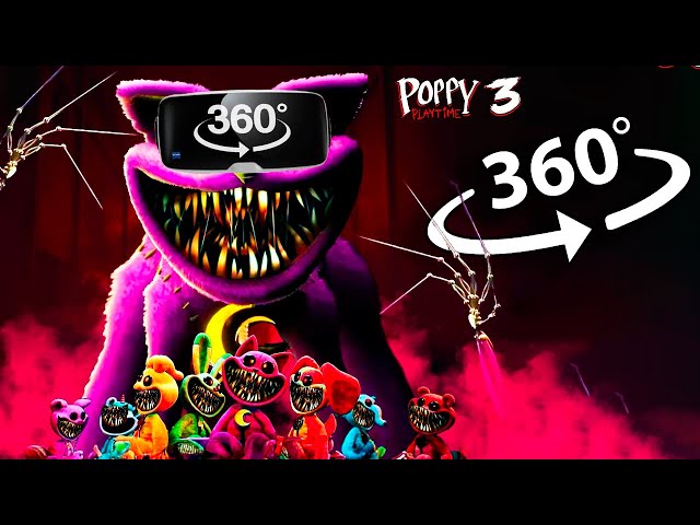 POPPY PLAYTIME CHAPTER 3 | 360º VR Video in 4K | Catnap & Dogday