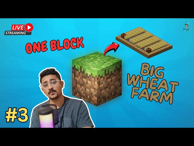 Create Big Wheat Farm | One Block Minecraft😍 | Part-3 #shorts #shortslive #minecraft