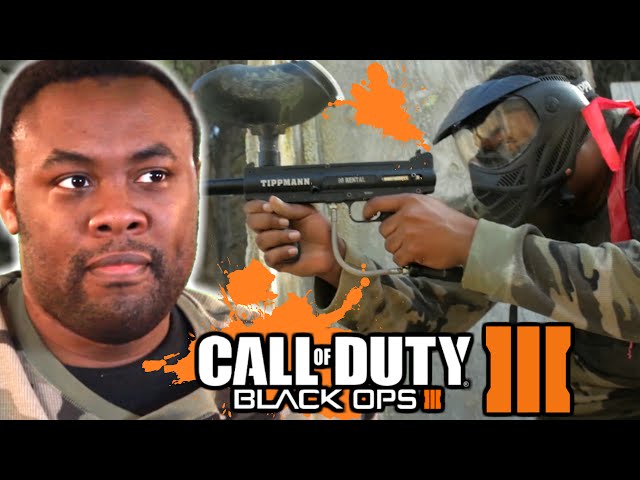 MY FIRST PAINTBALL - Black Ops 3 In Real Life : Black Nerd