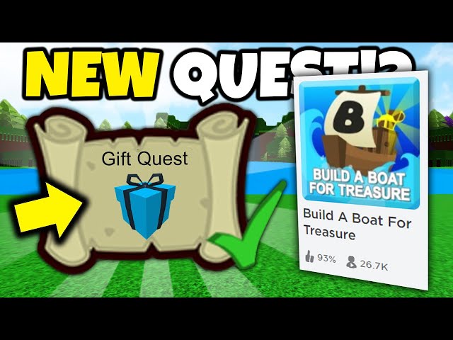 UPDATE ITEMS & QUESTS!! (Confirmed) | Build a boat for Treasure ROBLOX