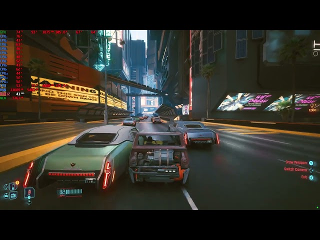 Cyberpunk 2077 Path Tracing On and Off - RTX 3080. 4k dlss quality vs 1440p dlss balanced.