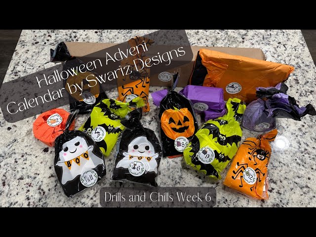 Drills and Chills Week 6 || Unboxing a Halloween Diamond Painting Advent Box from Swartz Designs 🎃