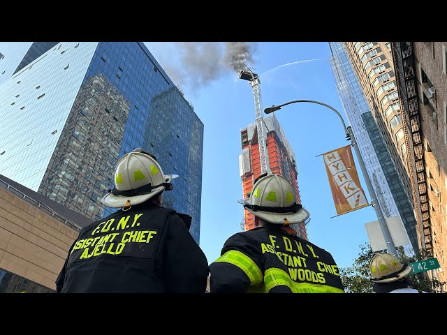 FDNY Manhattan 5th Alarm 10-86 Box 0782 Crane Collapse with Fire Major Matrix Response