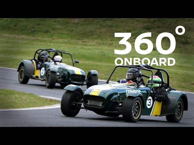 Awesome 360º Degree VR Onboard in Nissan 370Z and Caterham, Ariel Atom, JPLM race cars! #GTAcademy