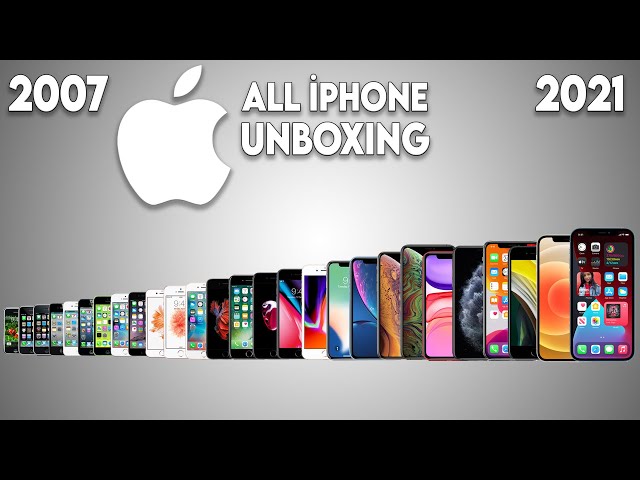All iPhone Unboxing 2007 To 2021 - History Of iPhone - Evolution Of iPhone 2007 To 2021