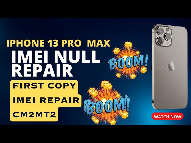 IPHONE 13 PRO MAX FIRST COPY IMEI REPAIR || IPHONE MTK CHIP TYPE NULL IMEI REPAIR DONE CM2 || IPHONE
