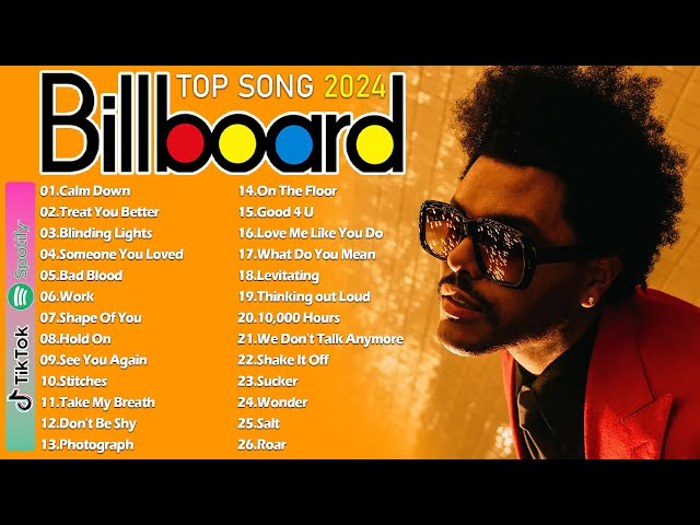 The Weeknd, Adele, Ed Sheeran, Rihanna, Bruno Mars, Dua Lipa, Maroon 5 - Billboard Top 50 This Week