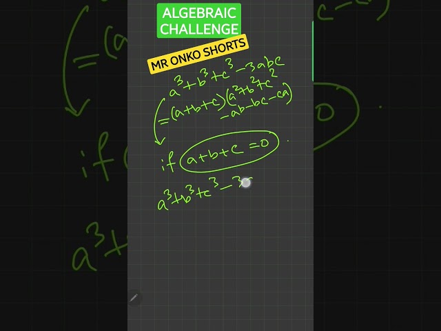 an algebraic challenge by mronkoshorts #shorts #mathematics #algebra #algebratricks #mathshorts