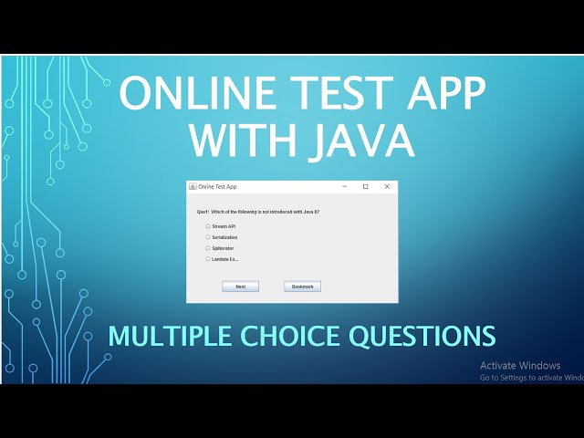 JAVA MINI PROJECT WITH SOURCE CODE | ONLINE TEST APP