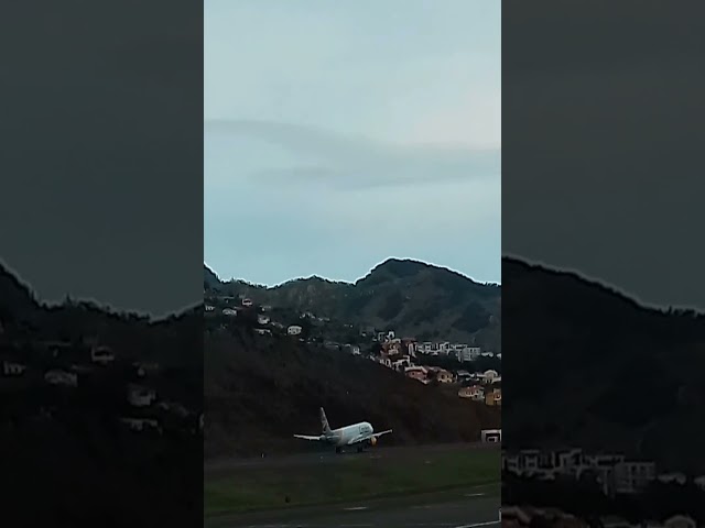 Airbus A321 Take off at Madeira Airport