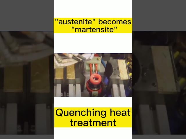 Quenching heat treatment, "austenite" becomes "martensite", metal melting and quenching machine,