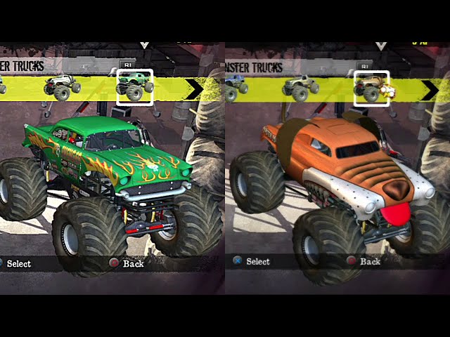 MONSTER JAM: Path of Destruction ALL Monster Trucks List (PS3, Xbox 360, PSP)