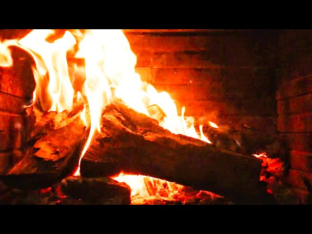 🔥 Relaxing Fireplace🔥Fireplace with Burning Logs & Fire Sounds - fire sound for sleeping