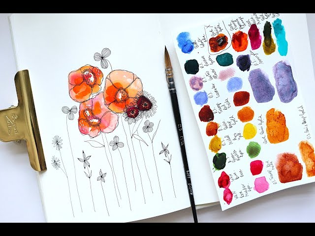 Friday's Watercolour Sessions | Episode 12 - Floral Doodles