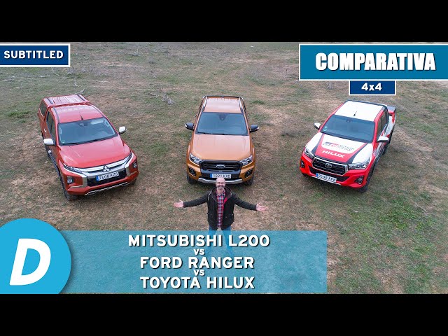4x4 Test ¡to the limit!: Toyota Hilux vs Ford Ranger vs Mitsubishi L200 (Triton) | Offroad test