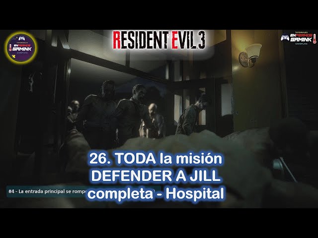 26. TODA la misión de defender a Jill completa - Hospital / RE 3 Remake🎮 Resident Evil 3 Remake 2020