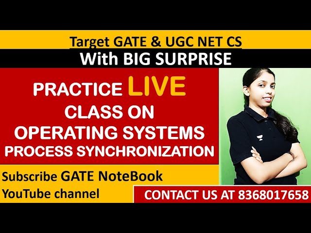 Operating Systems Practice LIVE Class| Target GATE & UGC NET CS | GATE NoteBook | Sweta Kumari GATE