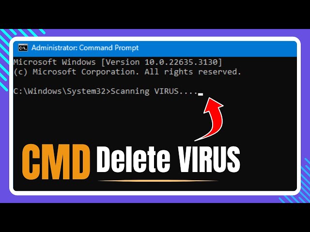 Scan & Delete VIRUS Using CMD! in Windows 11/10