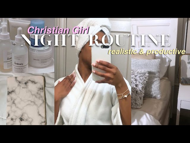 “THAT” CHRISTIAN GIRL NIGHT ROUTINE: realistic & productive 🤍🌱