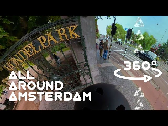 Vondelpark (Part 1 - Walking East to West) - Amsterdam in 360 degrees 4K