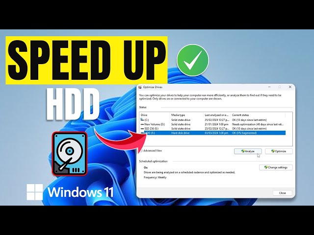 How to Defragment Drives in Windows 11 on PC | Increase HDD Speed Like SSD