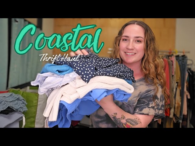 Goodwill Outlet Bins Thrift Haul - Coastal, Beachy, Boho Aesthetic