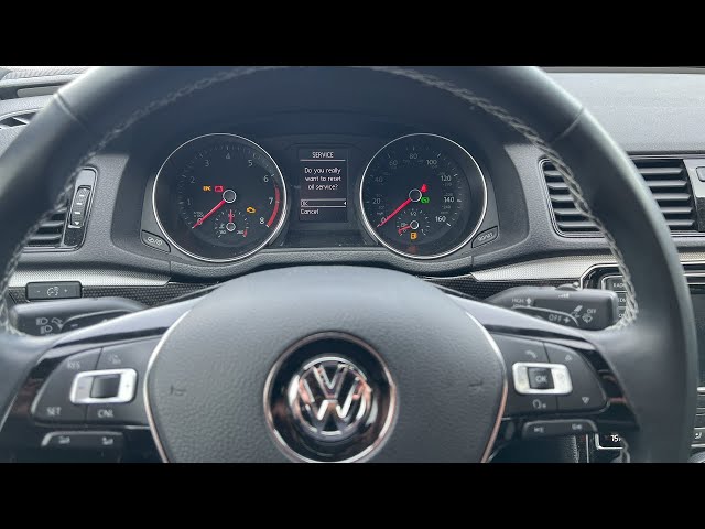 2018 Volkswagen Passat Maintenance Light Reset