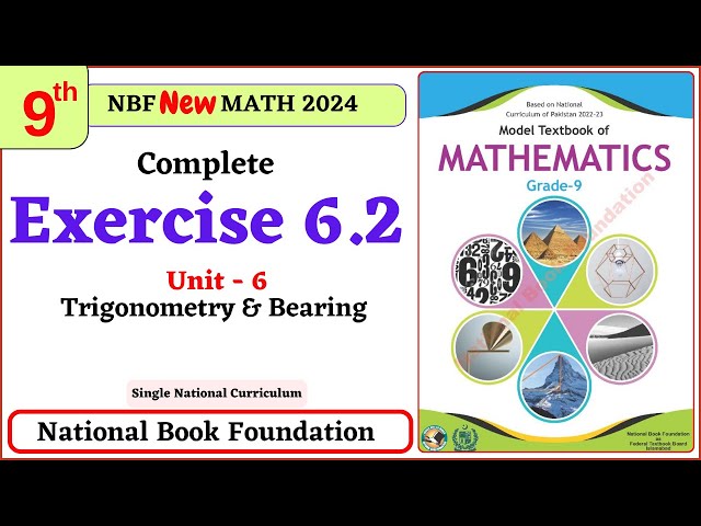 Class 9 Math Exercise 6.2 NBF Ex 6.2 Class 9 federal board FBISE Math National Book foundation