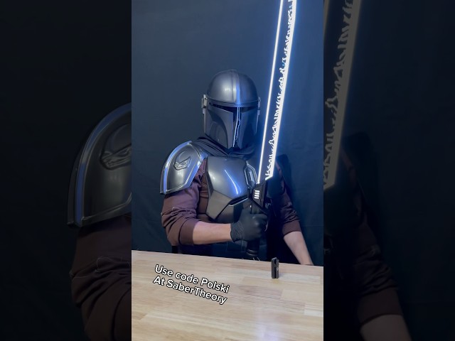 Powerful enough to rule a throne #starwars #unboxing #mandalorian #darksaber #lightsaber #shorts