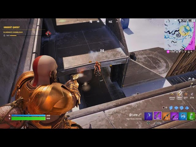 Kratos (God Of War, Armored) Solo Victory Royale - Fortnite Chapter 4 Season 1 - 12/21/22 (PS5)