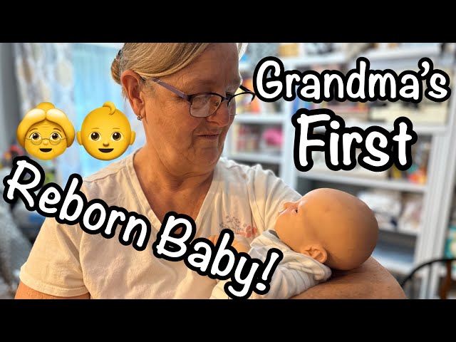 Grandma’s FIRST Reborn Baby! Blanket Reveal And First Outfit!