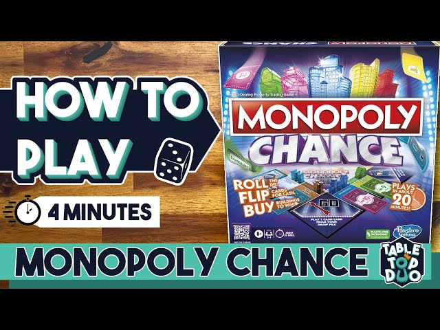 How to Play Monopoly Chance in 4 minutes (Monopoly Chance Rules)