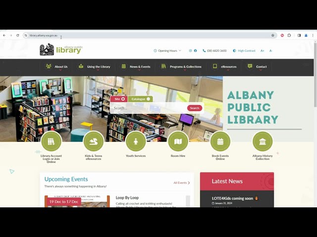 Renew your library loans online