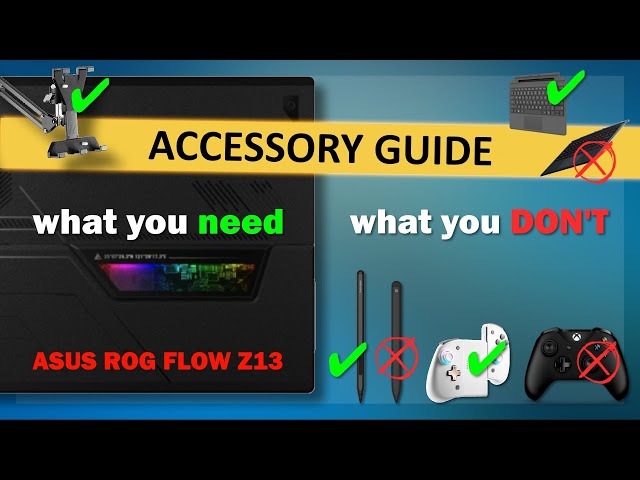 ASUS Rog Flow Z13 "Back to School" TOP accessory guide, GAME / Notetaking / Power / Memory Cards