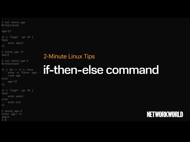 How to use if-then-else commands