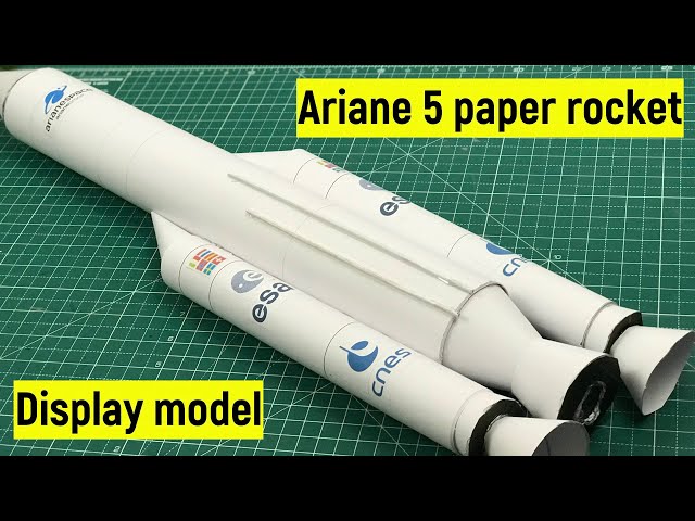 Ariane 5 rocket model making | Paper rocket making | DIY paper rocket | ESA | NASA