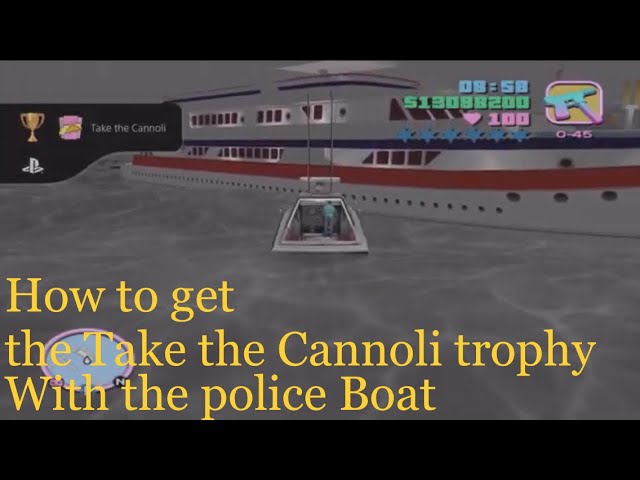 Take the cannoli trophy guide for ps2 classic ver. (Cheats Disable trophies in Definitive Edition*)