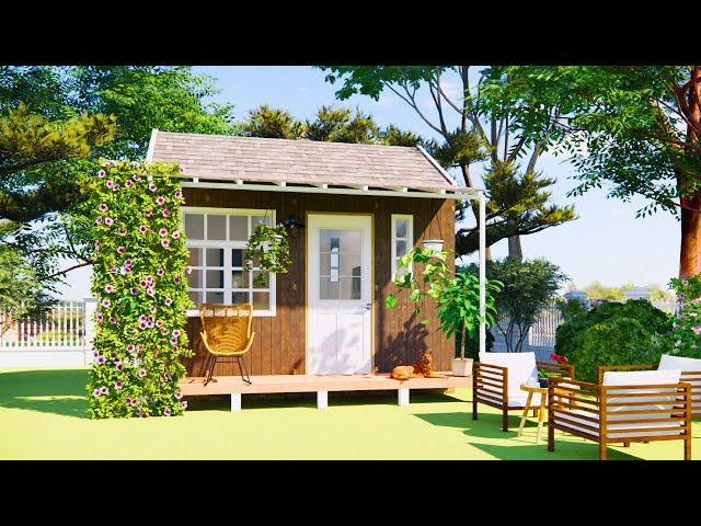 Rustic Small house design 3 x 4 meters | Exploring Tiny House