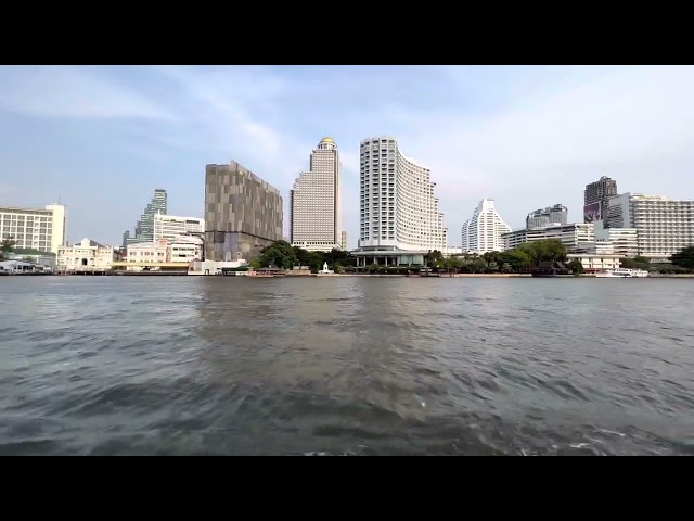 #Bangkok #Riverside Chao Phraya River | from ICONSIAM | to Sathorn Bridge Pier | scenic ferry ride