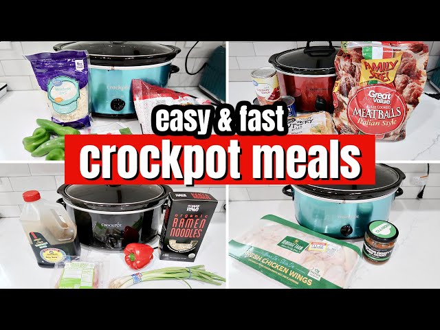 EASY & FAST SLOW COOKER MEALS | LARGE FAMILY CROCKPOT DINNERS & A FAIL!