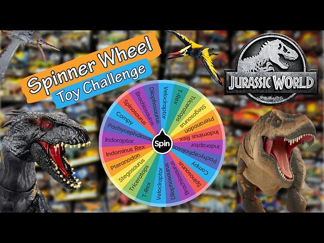 Jurassic World Spinner Wheel Toy Challenge Episode 3!