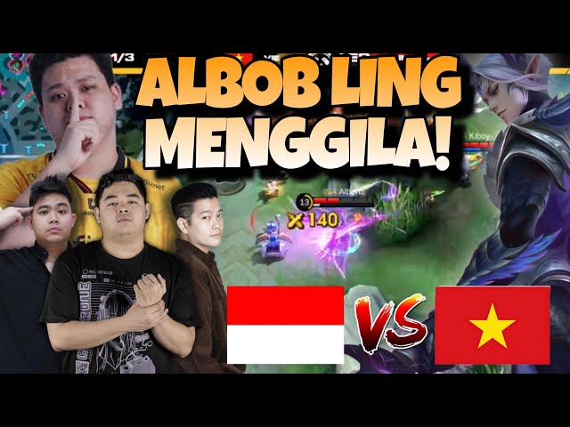 LING ALBOB NGAMUK COY !! INDONESIA VS VIETMAN MATCH 1 - IESF ASIA TENGGARA