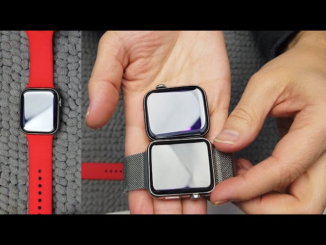 Unboxing Apple Watch 6 Graphite Stainless Steel Comparing it to Apple Watch 0 Stainless Steel - ASMR