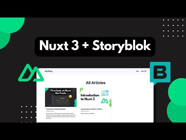 Build a BLOG with Nuxt 3 & Storyblok
